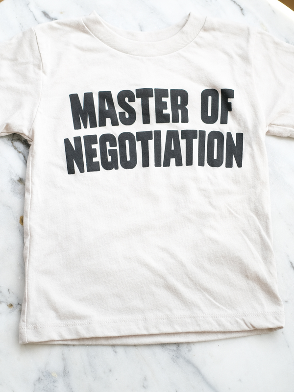 Master of Negotiation | Kids Graphic Tee-Tees-Ambitious Kids