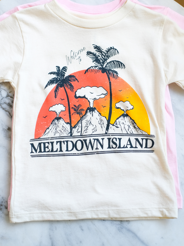 Meltdown Island | Kids GraphicTee | 2 Colors-Tees-Ambitious Kids