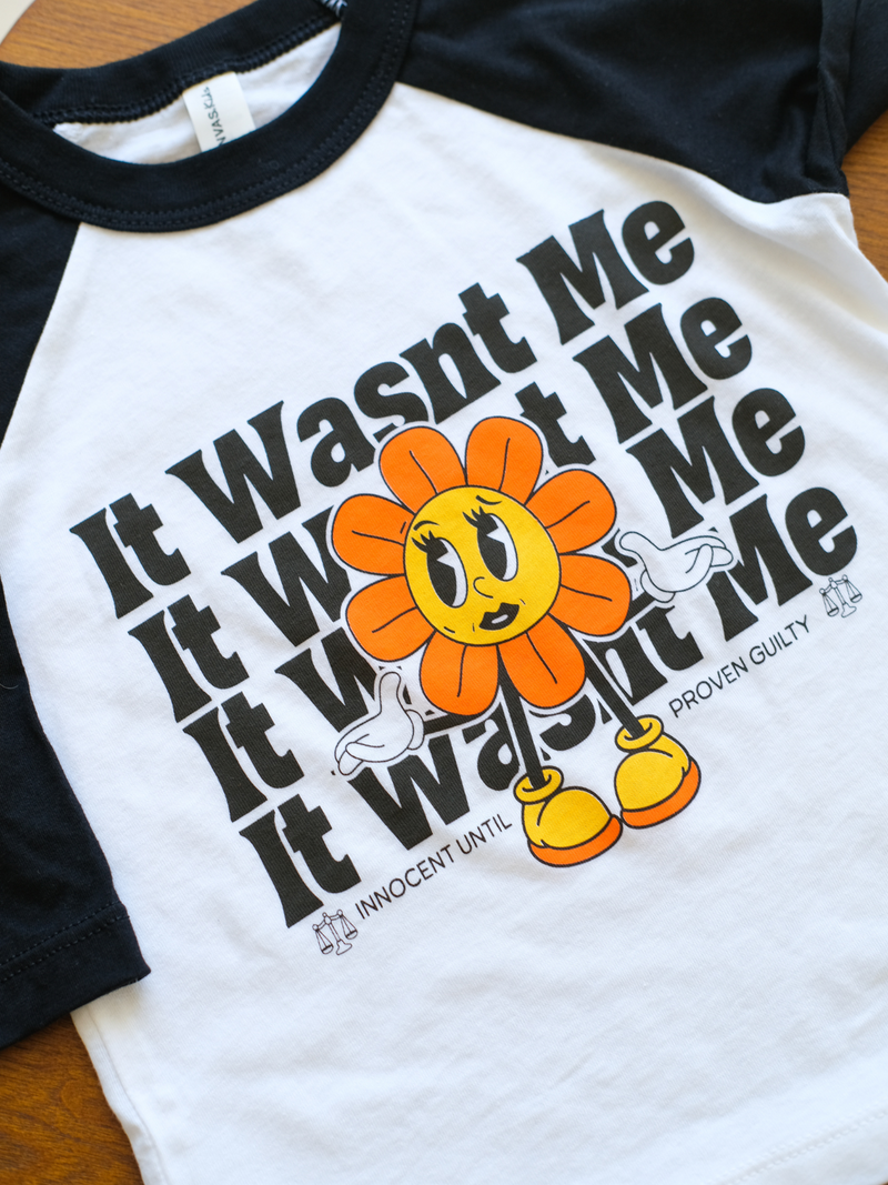 It Wasn't Me | Baseball Tee-Tees-Ambitious Kids