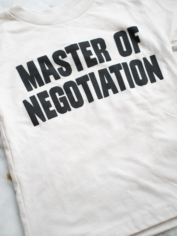 Master of Negotiation | Kids Graphic Tee-Tees-Ambitious Kids