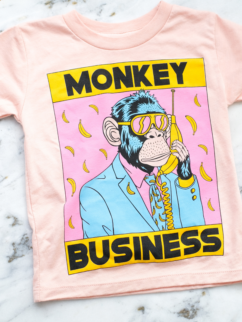 Monkey Business | Kids Graphic Tee-Tees-Ambitious Kids