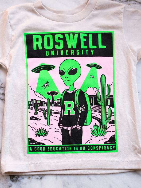 Roswell University | Kids Graphic Tee-Tees-Ambitious Kids