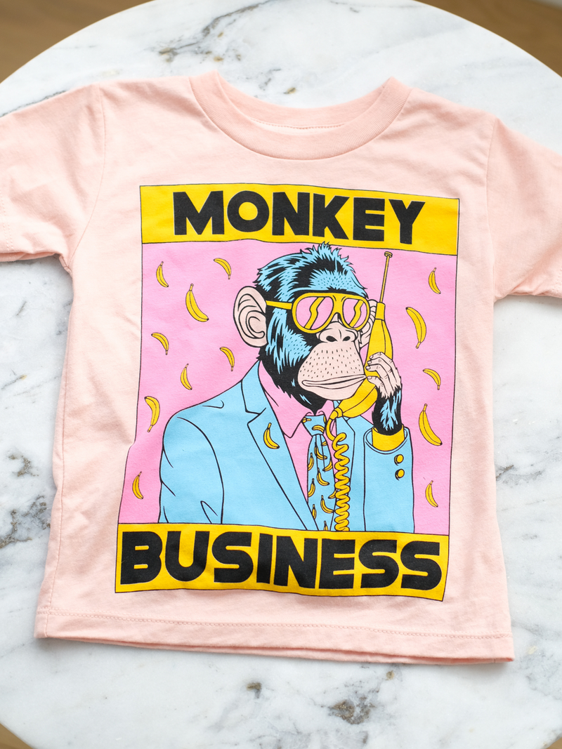 Monkey Business | Kids Graphic Tee-Tees-Ambitious Kids