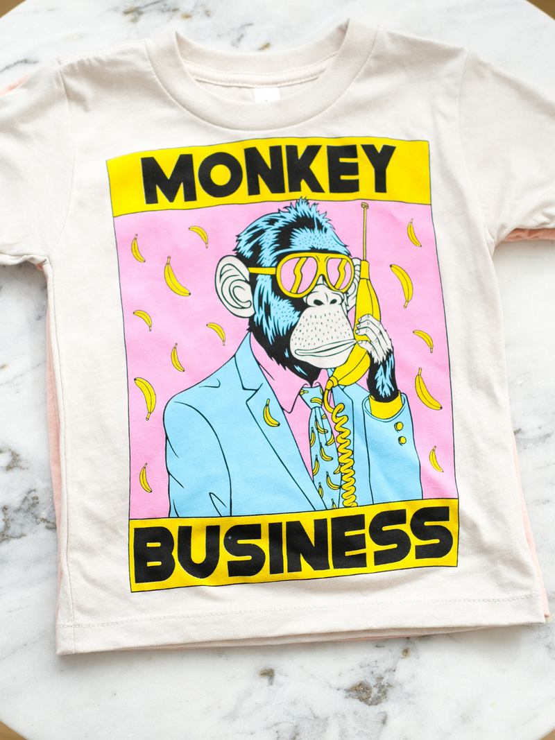 Monkey Business | Kids Graphic Tee-Tees-Ambitious Kids