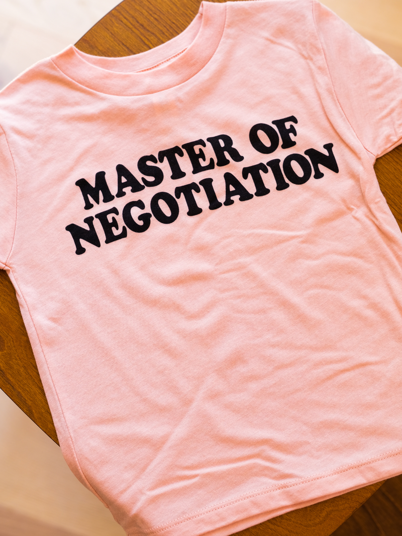 Master of Negotiation | Kids Graphic Tee-Tees-Ambitious Kids
