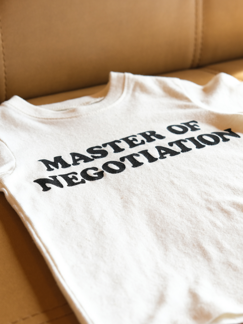 Master of Negotiation | Kids Graphic Tee | Sizes 2T - YL-Tees-Ambitious Kids