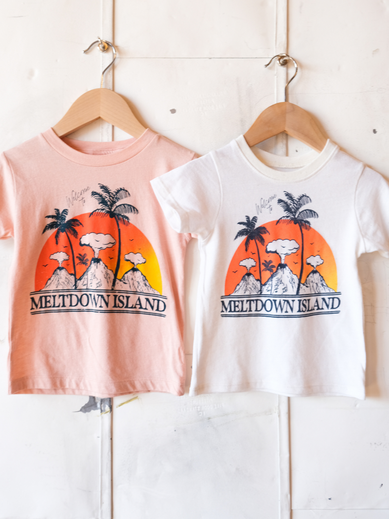 Meltdown Island | Kids Graphic Tee | Sizes 2T - YL (New Color!)-Tees-Ambitious Kids